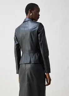 Blazer corto in nappa di agnello, bonprix