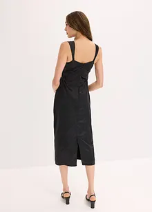 Abito lungo in satin fluente, bonprix