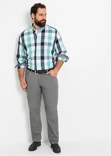Pantaloni regular fit in twill di puro cotone, straight, bonprix