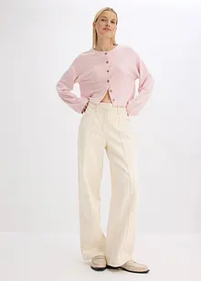 Cardigan in maglia fine a coste, bonprix