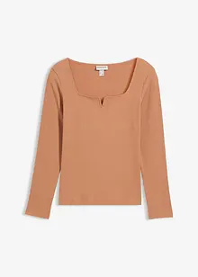 Maglia a costine in puro cotone biologico, bonprix