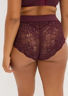 Culotte a vita alta con pizzo delicato, bonprix