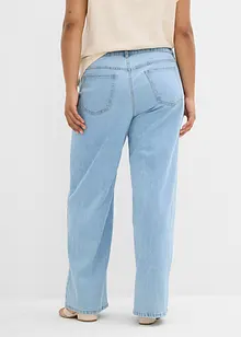 Jeans straight loose, vita media, bonprix