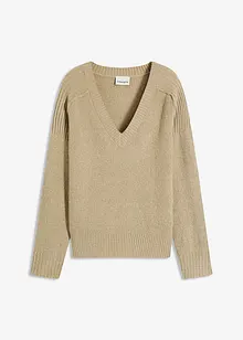 Maglione con scollo a V, bonprix