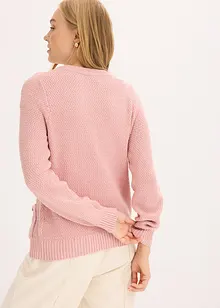 Cardigan melange con bottoni dorati, bonprix