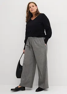 Pantaloni a palazzo in simil lana, bonprix