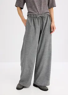 Pantaloni a palazzo in simil lana, bonprix
