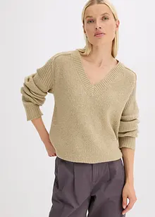 Maglione con scollo a V, bonprix