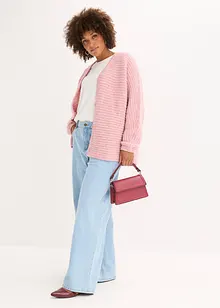 Cardigan in filato grosso di misto lana, bonprix
