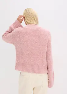 Maglione boxy in filato piumato soffice, bonprix