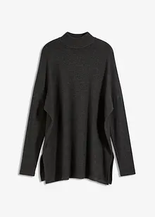 Maglione stile poncho in misto viscosa morbido, bonprix
