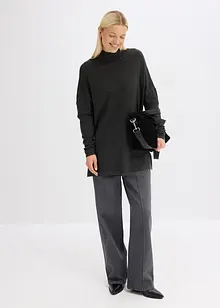 Maglione stile poncho in misto viscosa morbido, bonprix