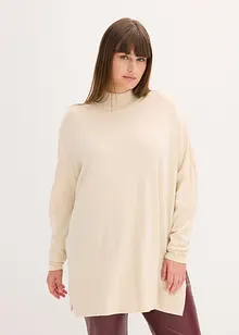 Maglione stile poncho in misto viscosa morbido, bonprix