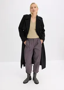 Trench effetto lana, bonprix