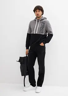 Felpa con cappuccio, slim fit, bonprix