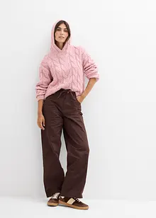 Maglione in filato grosso di misto lana morbido, bonprix