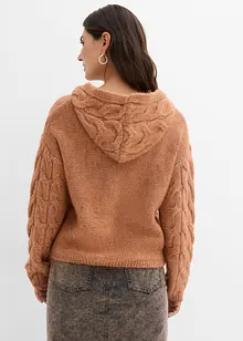 Maglione in filato grosso di misto lana morbido, bonprix