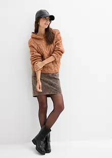 Maglione in filato grosso di misto lana morbido, bonprix