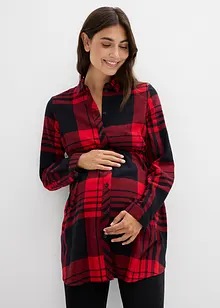 Camicia lunga prémaman / da allattamento in flanella, bonprix