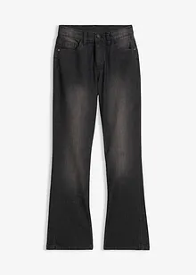 Jeans bootcut, vita media, bonprix
