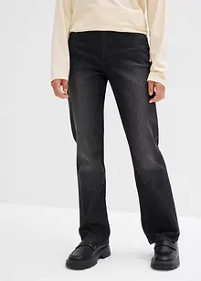 Jeans bootcut, vita media, bonprix