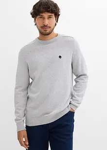 Maglione in filato fine con cotone riciclato, bonprix