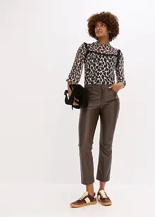 Maglia in mesh morbido con pizzo, bonprix