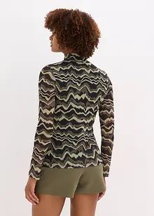 Maglia a maniche lunghe in morbido mesh, bonprix