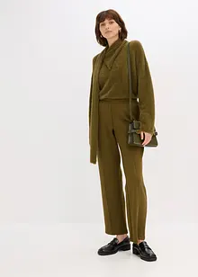 Pantaloni in felpa con viscosa, bonprix