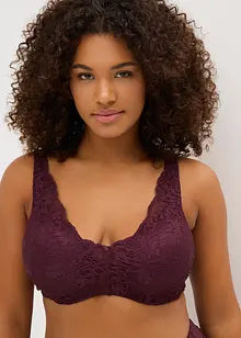 Reggiseno con coppe preformate, spalline imbottite e pizzo delicato, bonprix