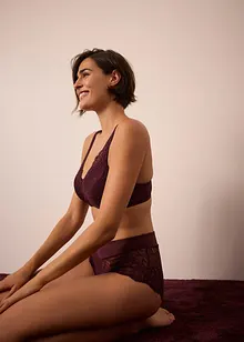 Culotte a vita alta con pizzo delicato, bonprix