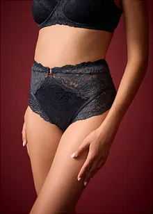 Panty a vita alta in pizzo delicato, bonprix