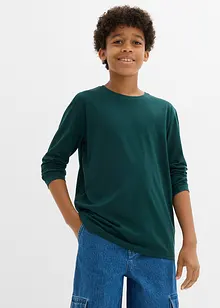 Maglia a maniche lunghe con cotone biologico (pacco da 3), bonprix