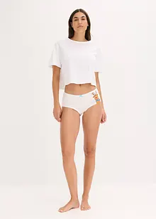 Culotte alta con cotone (pacco da 4), bonprix