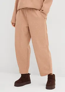 Pantaloni barrel in simil lana, bonprix
