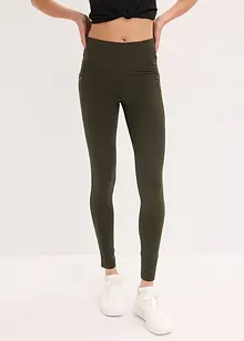 Leggings termici con dettagli riflettenti e tasca per il cellulare, bonprix