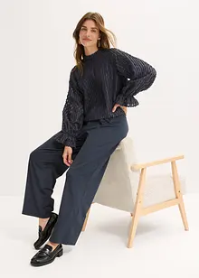 Blusa in materiale operato, bonprix