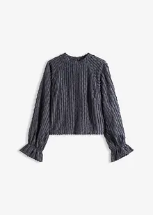 Blusa in materiale operato, bonprix