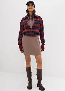 Abito in misto cotone elasticizzato a coste, bonprix