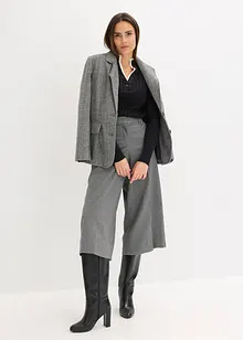 Maglione a coste con effetto 2 in 1 in filato fine di viscosa, bonprix