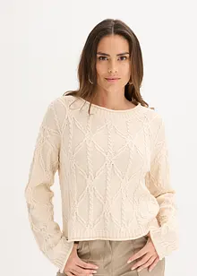 Maglione in misto cotone, bonprix