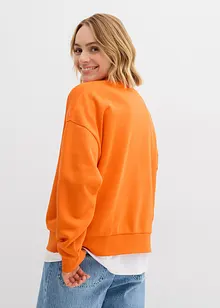 Felpa oversize in misto cotone, bonprix