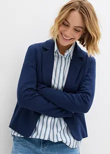 Blazer in felpa con viscosa fluente, bonprix