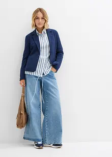 Blazer in felpa con viscosa fluente, bonprix