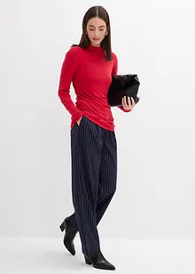 Maglia a costine con arricciatura, bonprix