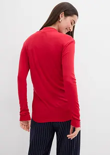 Maglia a costine con arricciatura, bonprix