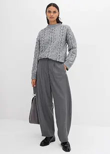 Pantaloni con cinta comoda in misto viscosa, bonprix