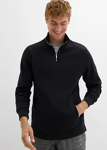 Felpa in puro cotone biologico con tasche e fondo dritto, bonprix