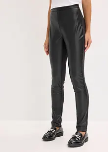 Pantaloni in similpelle di misto punto di Roma, bonprix