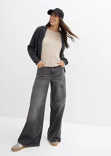 T-shirt oversize in fluido misto viscosa ed elastan, bonprix